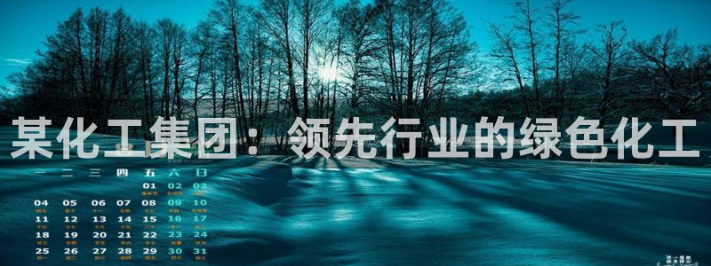 球盟会登陆：某化工集团：领先行业的绿色化工
