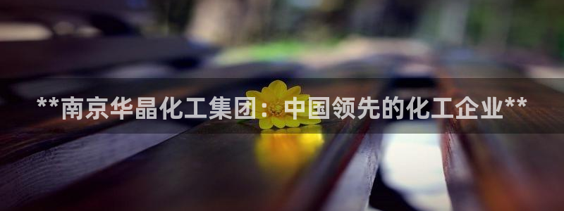 球盟会平台会黑单吗：**南京华晶化工集团：中国领先的化工企业