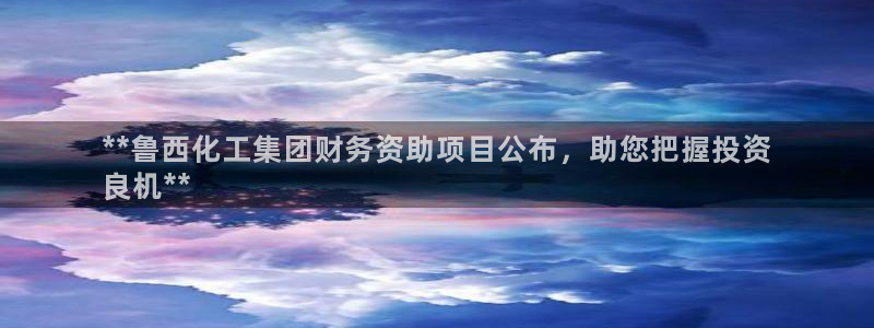 球盟会登录入口：**鲁西化工集团财务资助项目公布，助您把握投