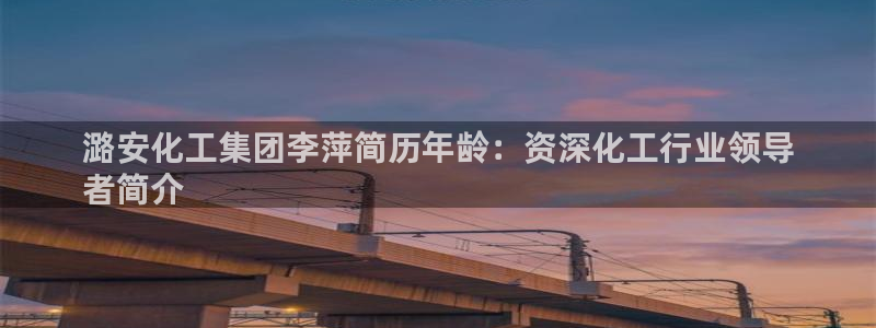 球盟会头号玩家是谁：潞安化工集团李萍简历年龄：资深化工行业领