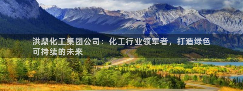 球盟会官方网站入口：洪鼎化工集团公司：化工行业领军者，打造绿