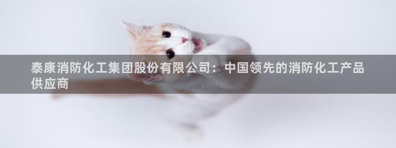 球盟会里面有打牌的嘛：泰康消防化工集团股份有限公司：中国领先
