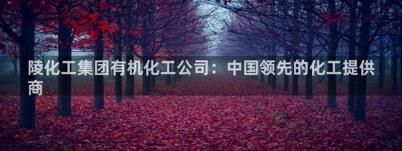 球盟会APP最新地址：陵化工集团有机化工公司：中国领先的化工