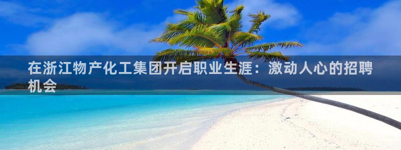 球盟会qmh：在浙江物产化工集团开启职业生涯：激动人心的招聘