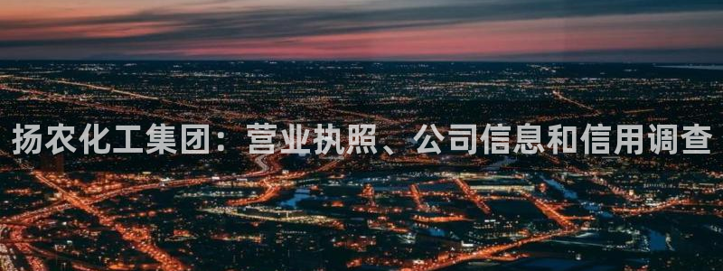 球盟会qmh - 球盟会官方网站：扬农化工集团：营业执照、公