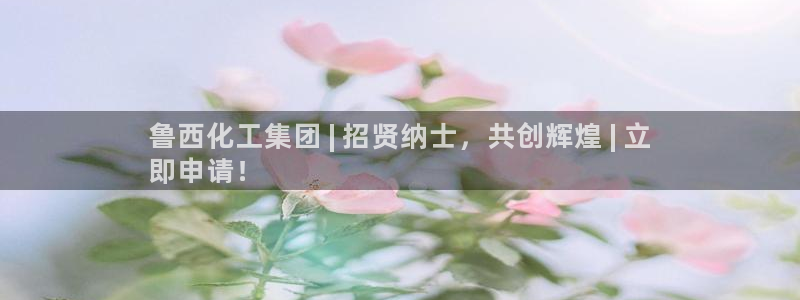 球盟会黑：鲁西化工集团 | 招贤纳士，共创辉煌 | 立
即申