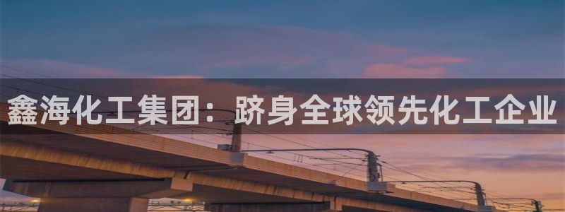 球盟会app最新地址下载：鑫海化工集团：跻身全球领先化工企业